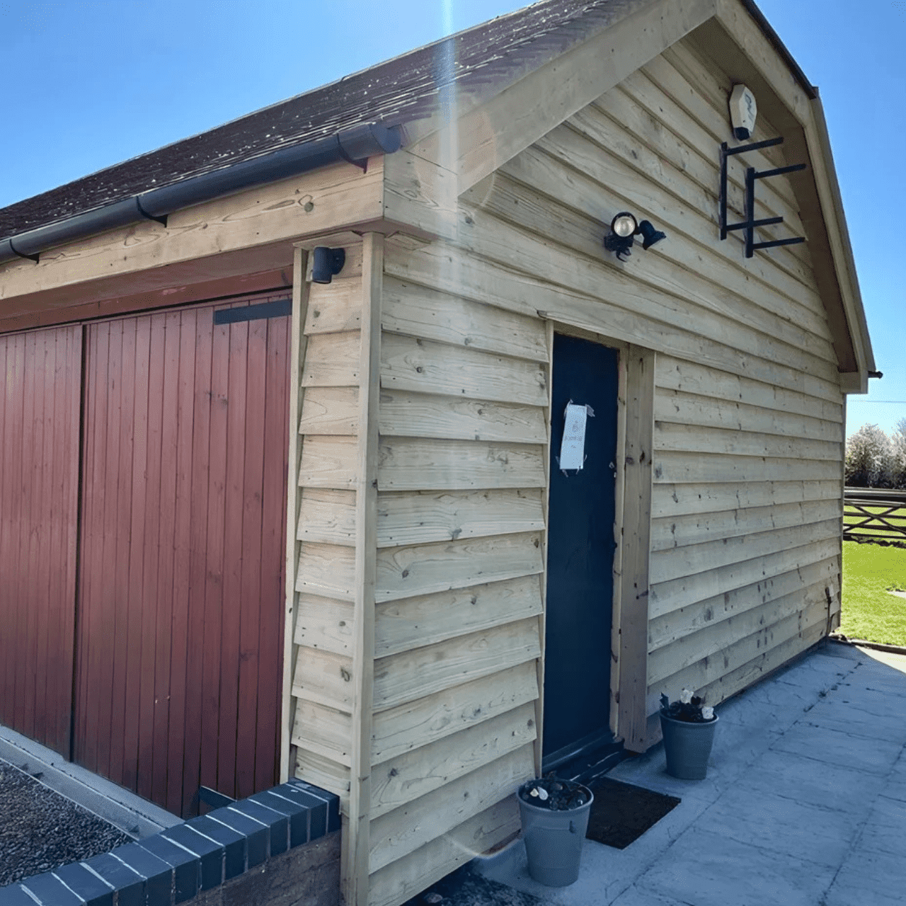 Timber outbuilding before restoration