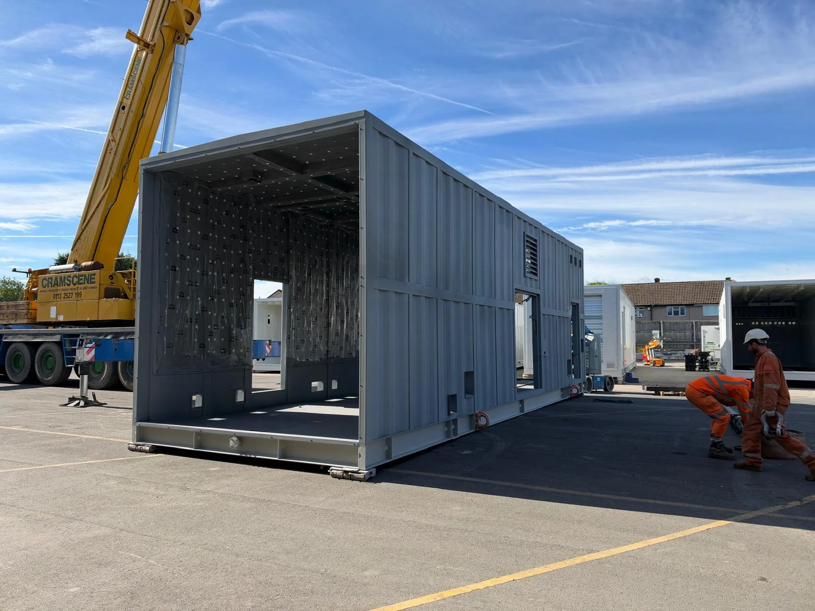 Large commercial enclosure at the documented Wakefield Marine CX preparation project
